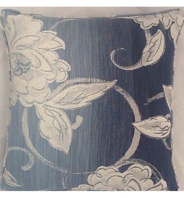 A 16 Inch Laura Ashley cushion Cover In St Mawes Denim fabric