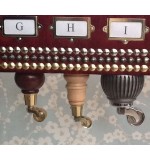 A Quality Long Footstool / Stool In Laura Ashley Highland Wool Cranberry Fabric