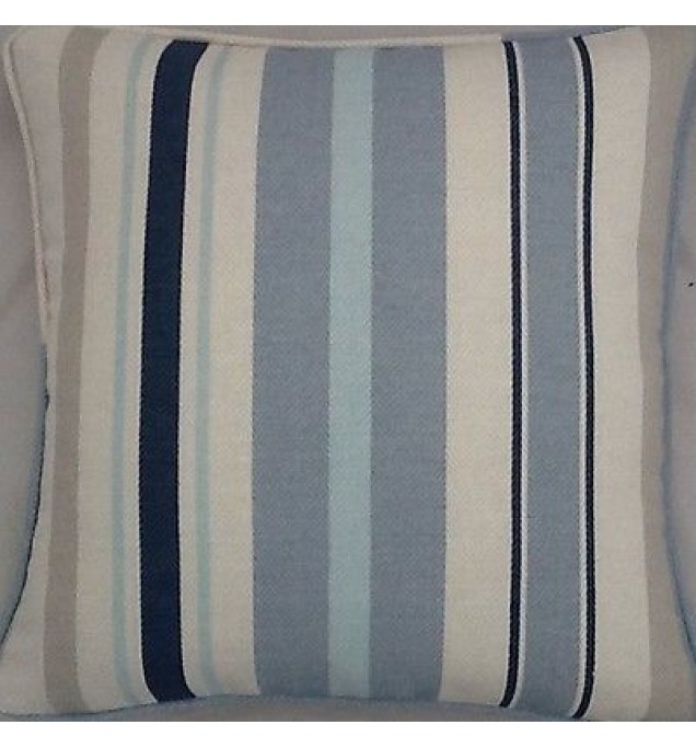 A 16 Inch Cushion Cover In Laura Ashley Mylor Midnight Fabric