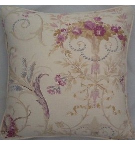A 16 Inch cushion cover in Laura Ashley   Malmaison Plum fabric