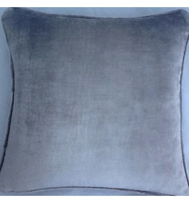 A 18 Inch Cushion Cover In Laura Ashley Murano Sable Velvet Fabric