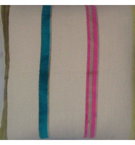 A 16 Inch Cushion Cover In Laura Ashley Ellora Velvet Stripe Cerise Fabric