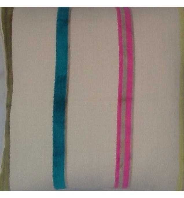 A 16 Inch Cushion Cover In Laura Ashley Ellora Velvet Stripe Cerise Fabric