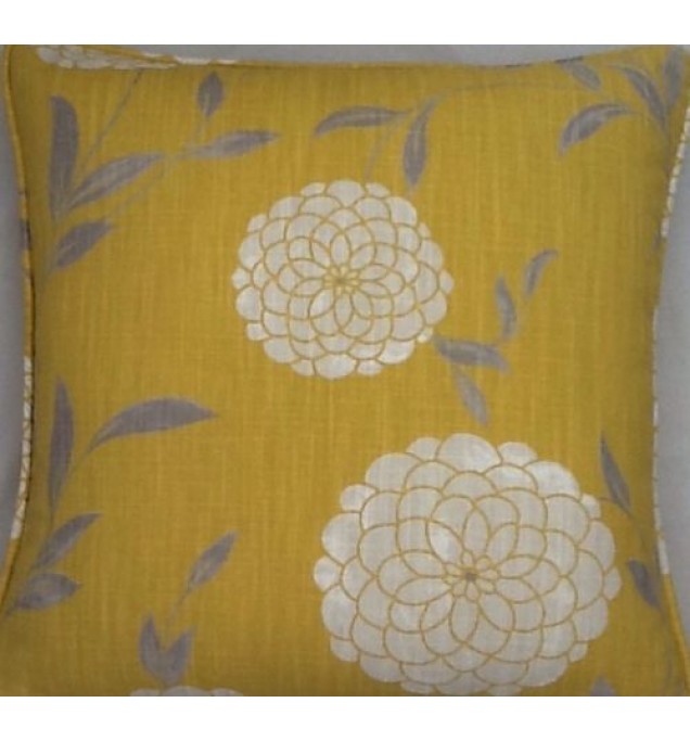 A 16 Inch Cushion Cover In Laura Ashley Erin Mimosa Fabric