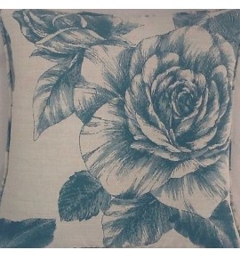 A 16 Inch Laura Ashley cushion Cover In Malvern Teal fabric