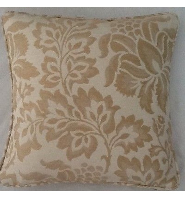 A 16 Inch Cushion Cover In Laura Ashley Acanthus Gold Fabric