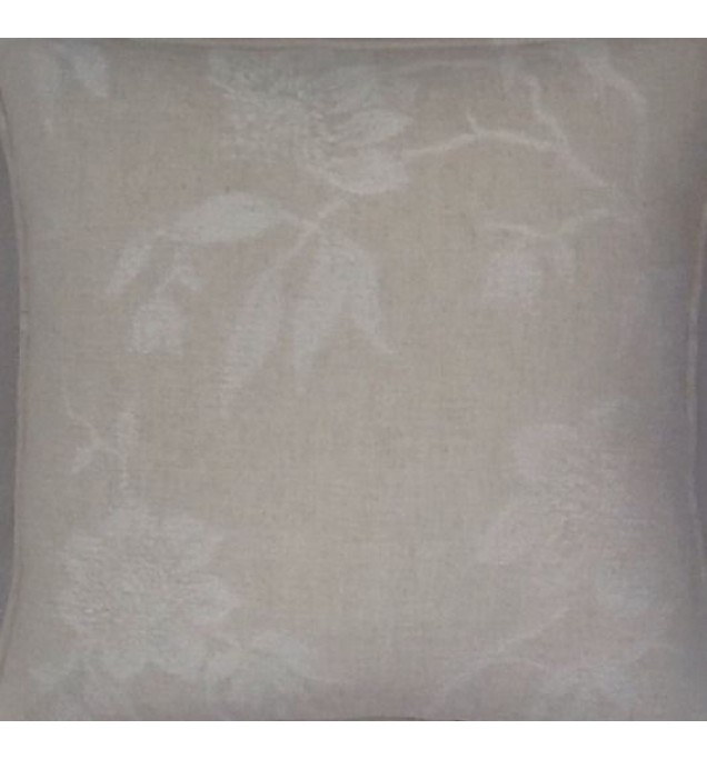 A 18 Inch Cushion Cover In Laura Ashley Ashino Natural Fabric