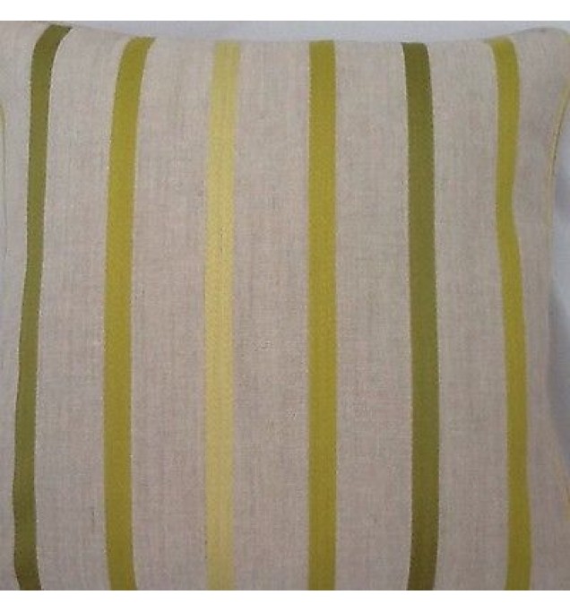 A 16 Inch Cushion Cover In Laura Ashley Luxford Olive Fabric