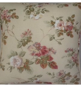 A 16 Inch Cushion Cover In Laura Ashley Angelica Natural Fabric