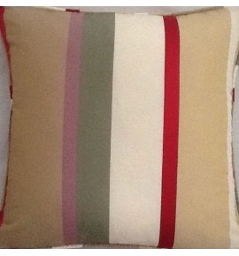 A 16 Inch Cushion Cover In Laura Ashley Caspian Silk Stripe Fabric