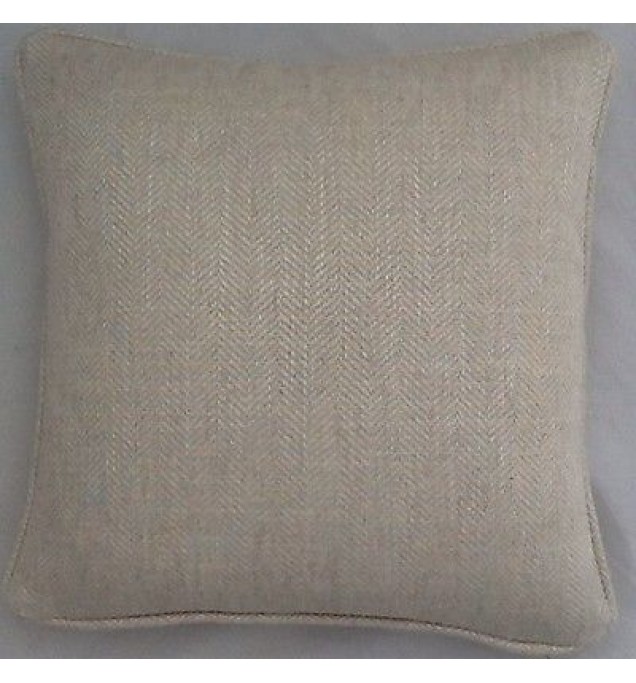 A 16 Inch cushion cover in Laura Ashley Edwin Natural Fabric