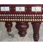 A Quality Long Footstool In Designers Guild Nabucco Fuchsia Fabric