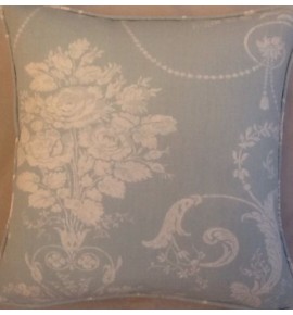 A 16 Inch cushion Cover In Laura Ashley Josette Light Duck Egg fabric