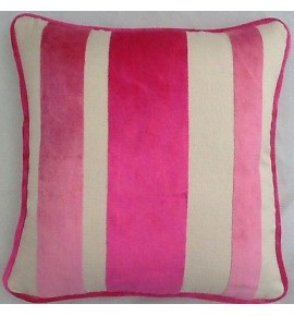 A 16 Inch cushion cover in Laura Ashley  Lucca Cerise Velvet Fabric