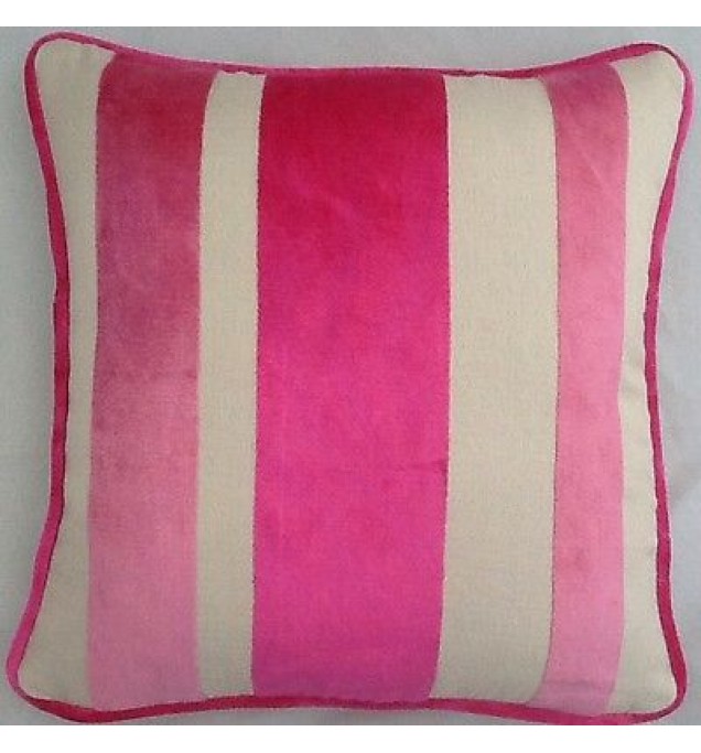 A 16 Inch cushion cover in Laura Ashley  Lucca Cerise Velvet Fabric