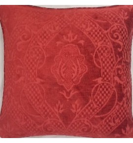 A 16 Inch cushion cover in Laura Ashley marlborough Raspberry fabric