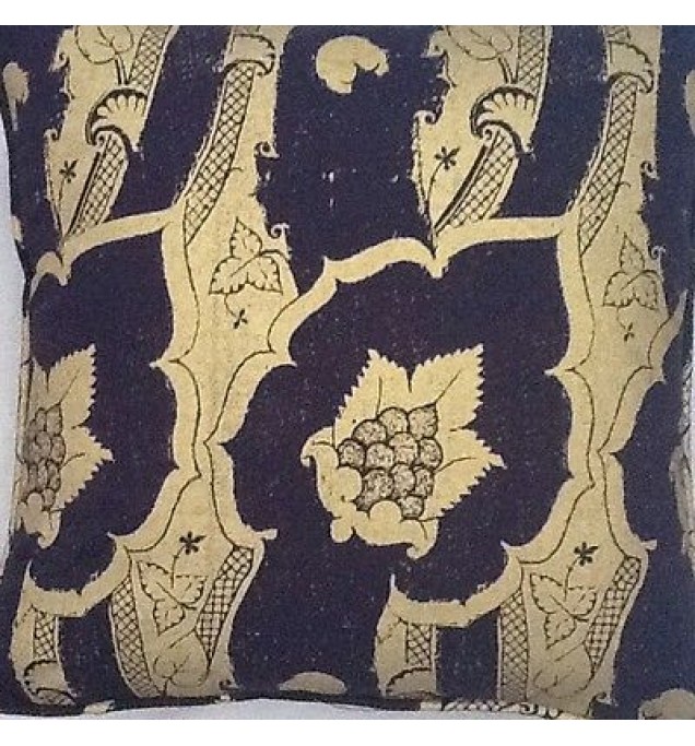 A 16 Inch Cushion Cover In Laura Ashley Vintage Gold Fabric