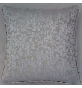 A 16 Inch Cushion Cover In Laura Ashley Kiera Silver Fabric