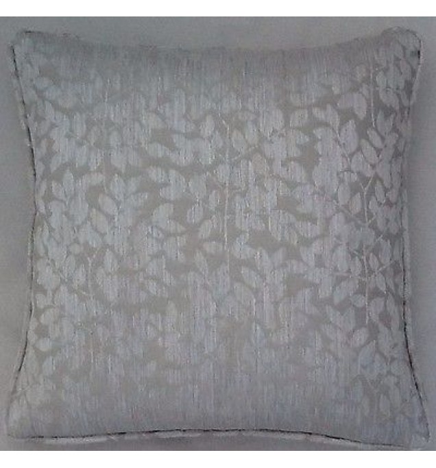 A 16 Inch Cushion Cover In Laura Ashley Kiera Silver Fabric