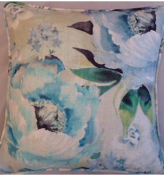 A 16 Inch Laura Ashley cushion Cover In Francesca Apple fabric