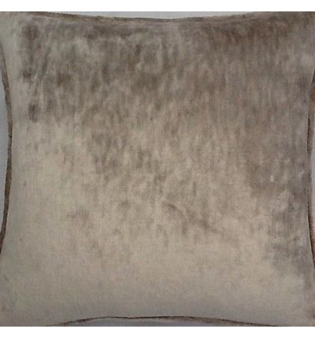 A 16 Inch Cushion Cover In Laura Ashley Caitlyn Silver / Biscuit Fabric