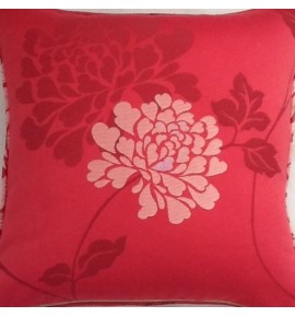 A 16 Inch Cushion Cover In Laura Ashley Isodore Cranberry Fabric