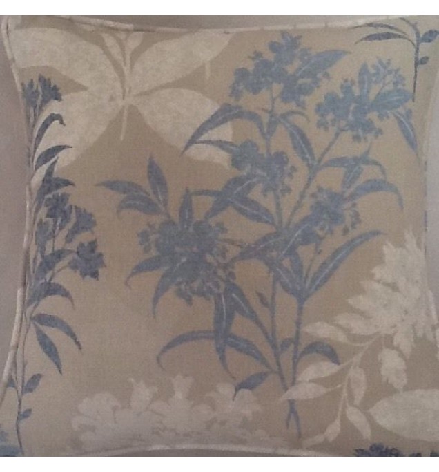 A 16 Inch Cushion Cover In Laura Ashley Tenby Seaspray fabric