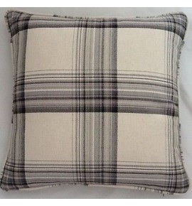A 16 Inch Cushion Cover In Laura Ashley Brodie Charcoal Fabric