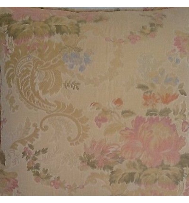A 16 Inch Cushion Cover In Laura Ashley Bespoke Gold Fabric