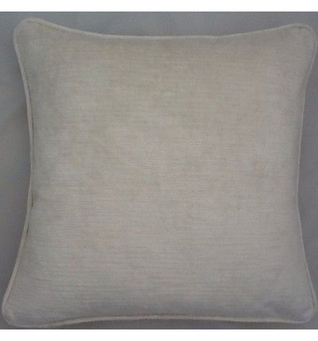 2 X 16 Inch Cushions And Inners In Villandry Off White Velvet Fabric