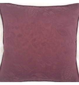 A 16 Inch Cushion Cover In Laura Ashley Marlow Aubergine Fabric