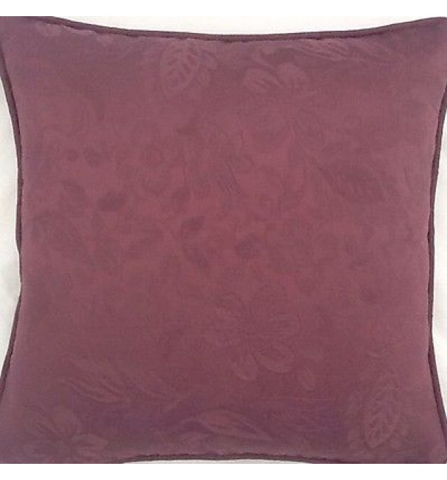 A 16 Inch Cushion Cover In Laura Ashley Marlow Aubergine Fabric