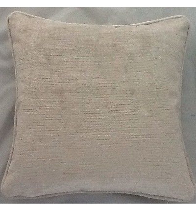 A 20 Inch Cushion Cover In Villandry Sable Velvet Fabric