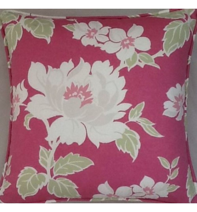 A 16 Inch cushion cover In Laura Ashley Barrington Cerise fabric