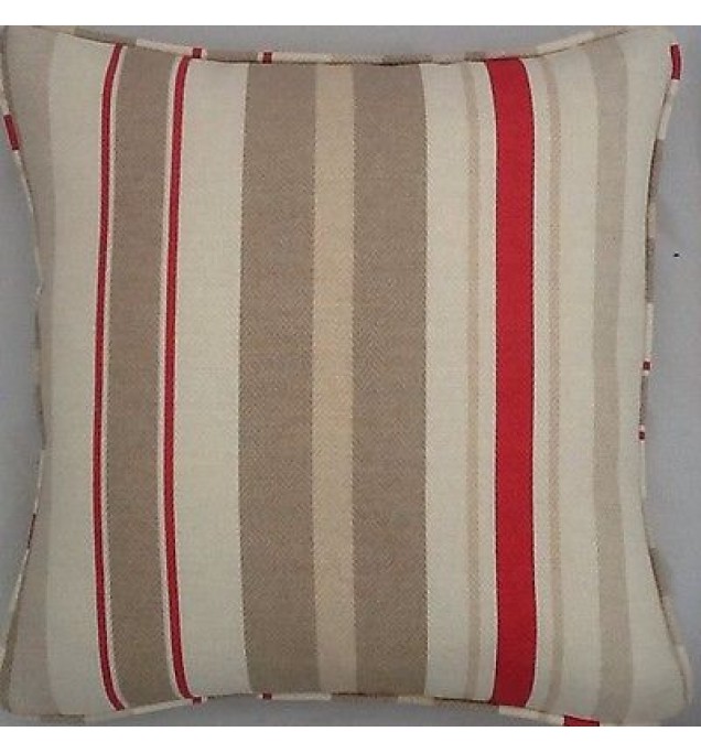 A 16 Inch Cushion Cover In Laura Ashley Mylor Tomato Fabric