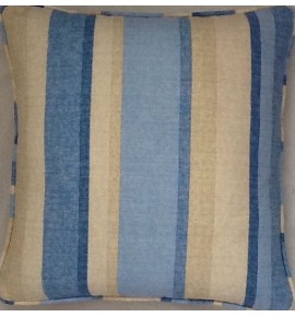 A 16 Inch Cushion Cover In Laura Ashley Ripley Blue Stripe fabric