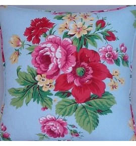 A 16 Inch cushion cover In Laura Ashley lulworth sky fabric