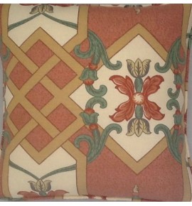 A 16 Inch cushion cover in Laura Ashley Woodchester Brick Fabric