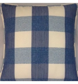 A 16 Inch cushion cover in Laura Ashley beauchamp blue fabric