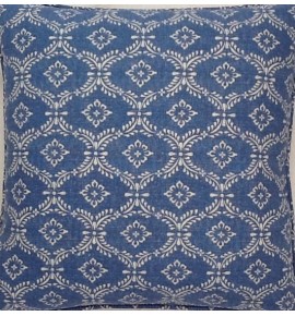 A 16 Inch cushion cover in Laura Ashley norton denim fabric