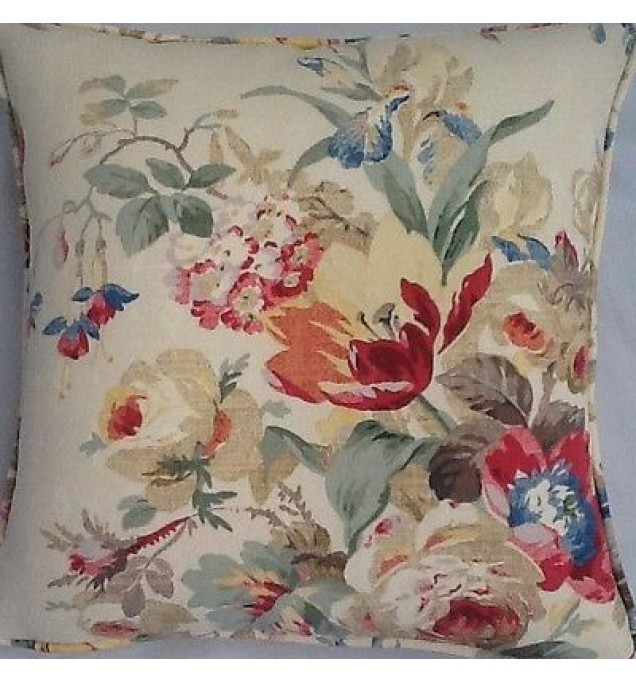 A 16 Inch Cushion Cover In Laura Ashley Fairthorne Multi Fabric