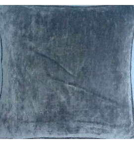 A 16 Inch Cushion Cover In Laura Ashley Caitlyn Truffle Soft Velvet Fabric