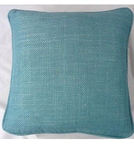 A 16 Inch Cushion Cover In Laura Ashley Dalton Teal Fabric