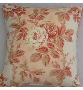 A 16 Inch Cushion Cover In Laura Ashley Peltham Rose Fabric