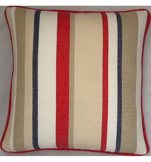 A 16 Inch Cushion Cover In Laura Ashley Ripley Scarlet fabric
