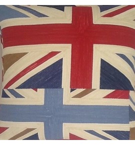 A 16 Inch Cushion Cover In Prestegeous Union Jack Fabric