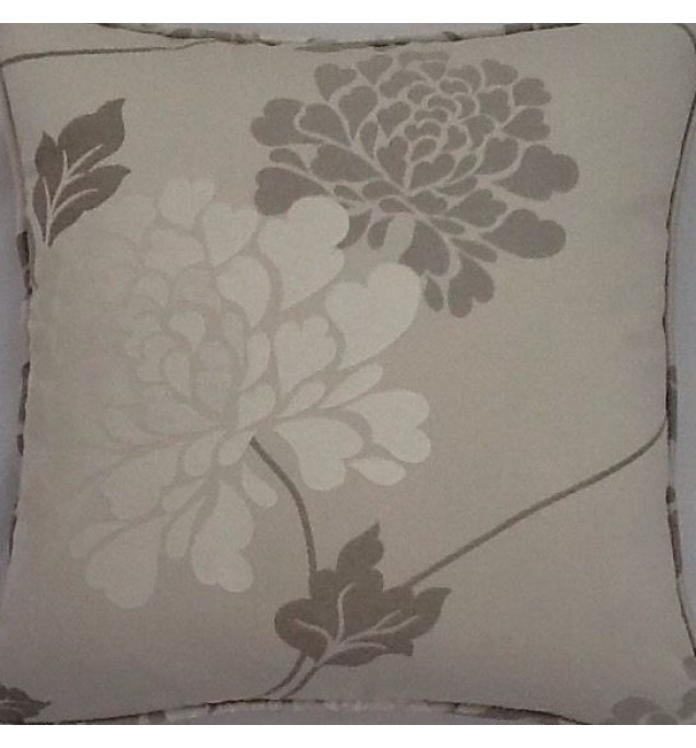 A 16 Inch Cushion Cover In Laura Ashley Isodore Truffle Fabric