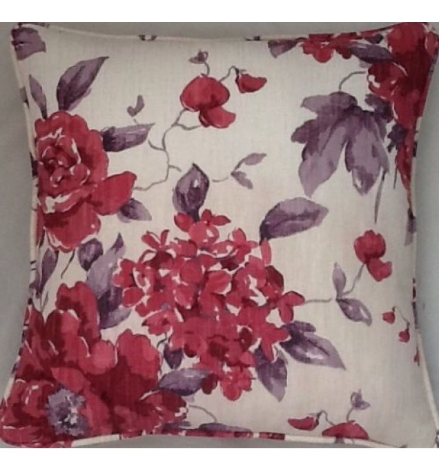 A Laura Ashley cushion cover milner cranberry fabric