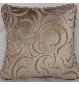 A 16 Inch Cushion Cover In Laura Ashley Ellison Sable Velvet Fabric