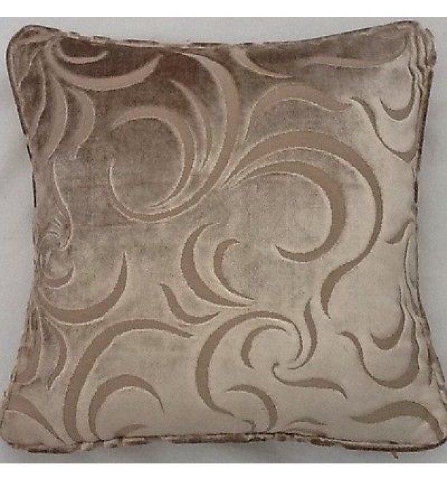 A 16 Inch Cushion Cover In Laura Ashley Ellison Sable Velvet Fabric